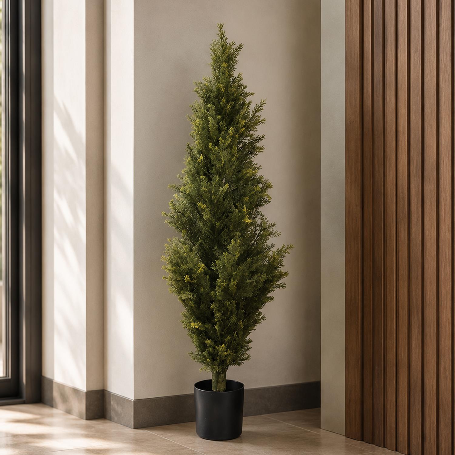 120cm Artificial Natural Look Cedar Cypress Tree - Premium Quality