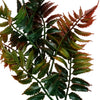 50cm Artificial Fern Spray Stem - Autumn Orange