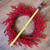 Christmas Red Berry Floristry Wreath 60cm 24 inch Large Luxury Botanik