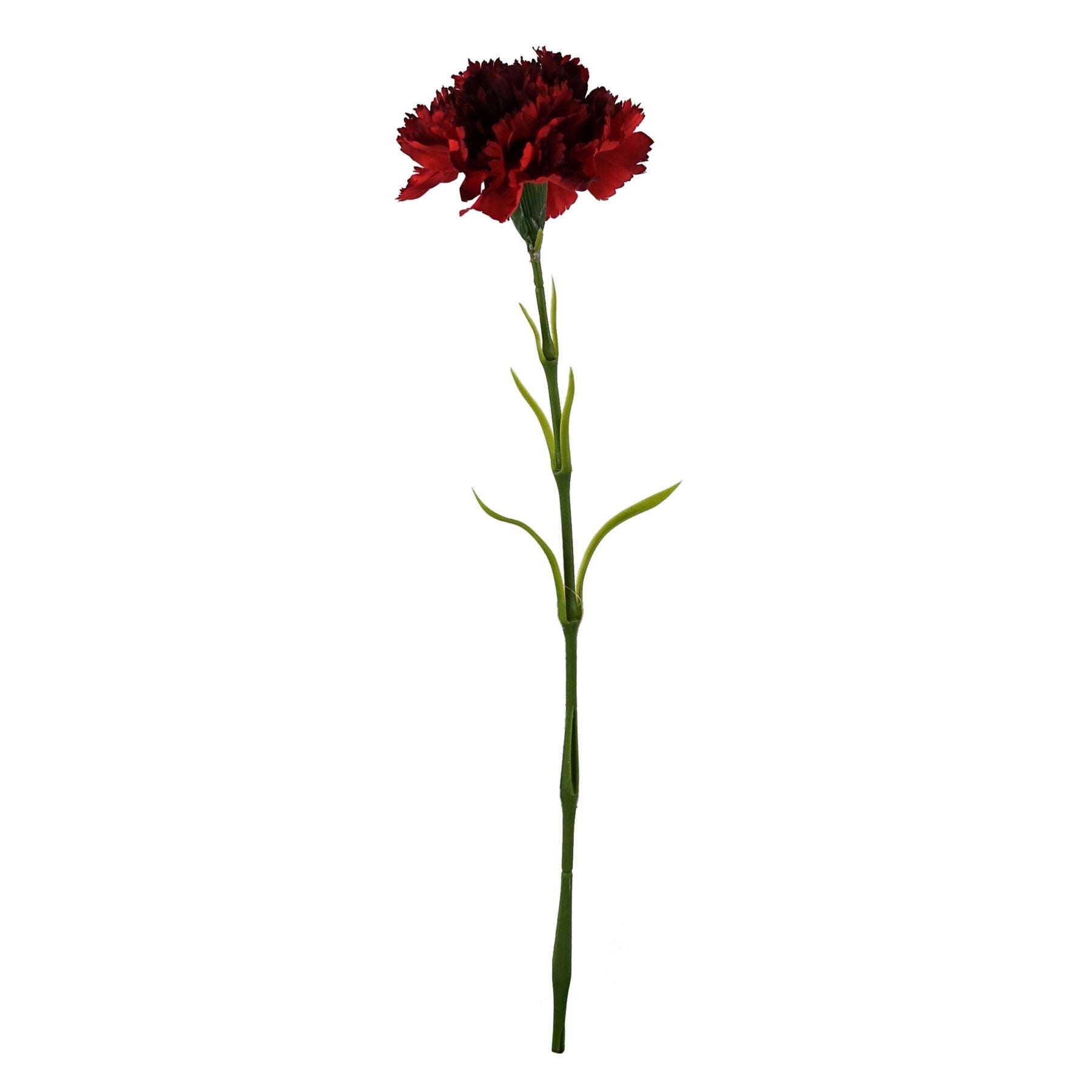 Single Red Carnation Artificial Flower