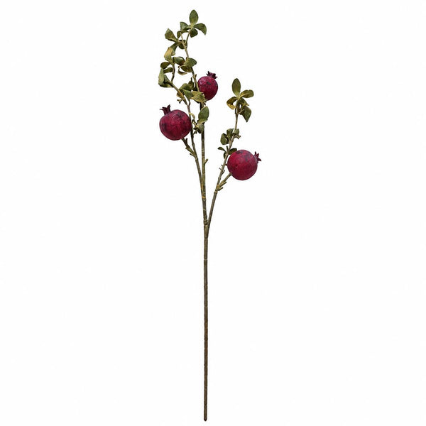 75cm Artificial Pomegranate Stem Artificial Purple