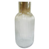 Glass Vase Ridged Ombre Glass Vase 34cm Botanik