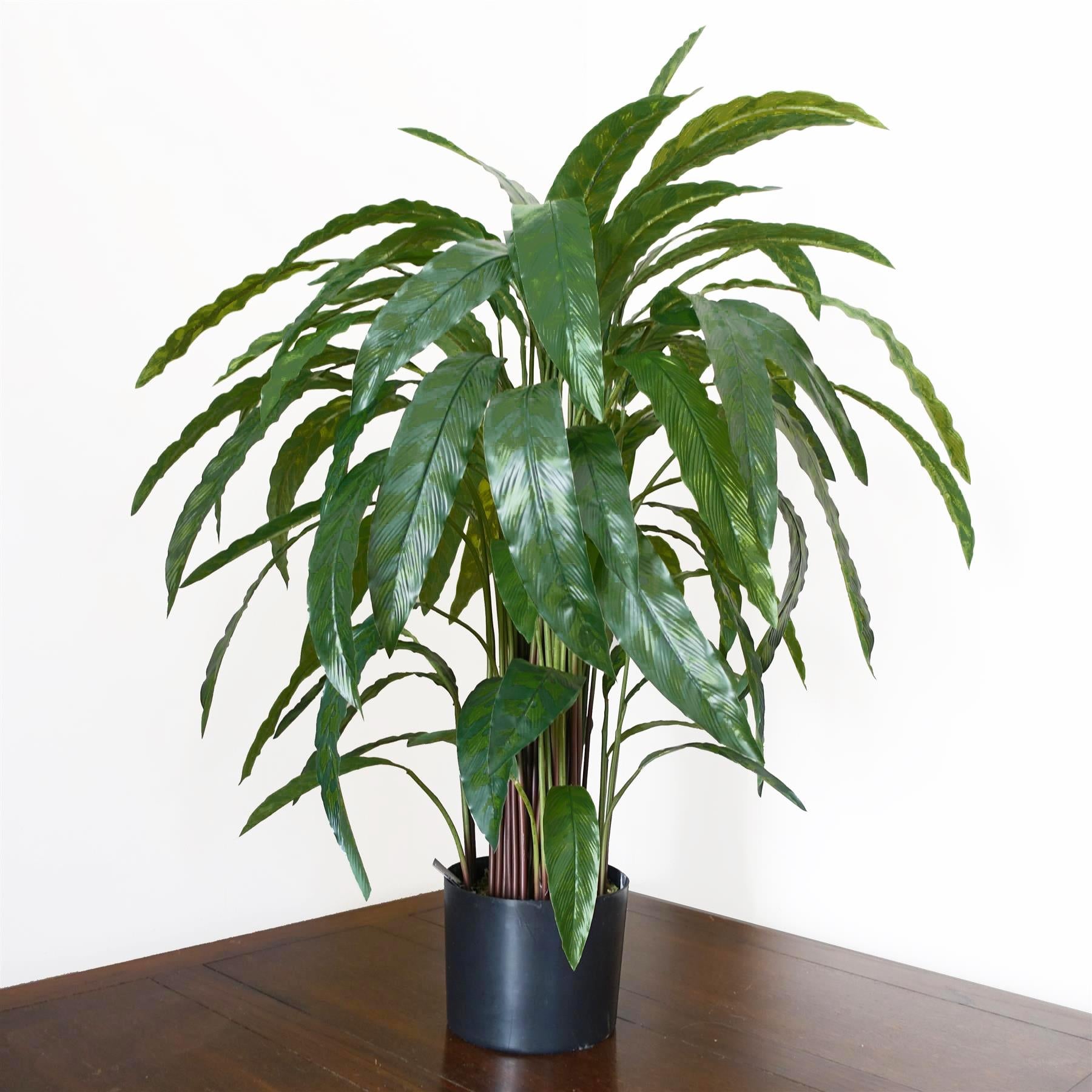 90cm Variegated Artificial Calathea Plant with pot