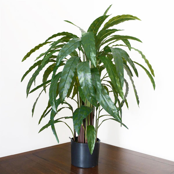 90cm Variegated Artificial Calathea Plant with pot