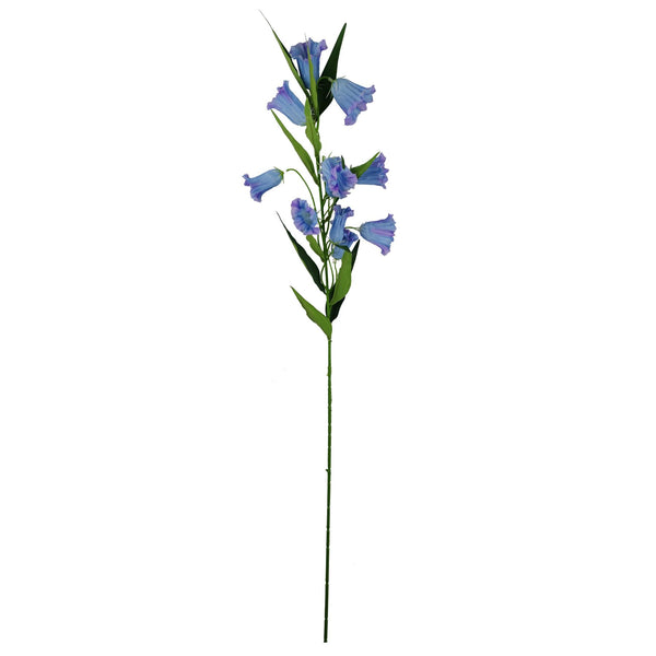 Pack of 6 x 100cm Trumpet Artificial Flower Stem Blue