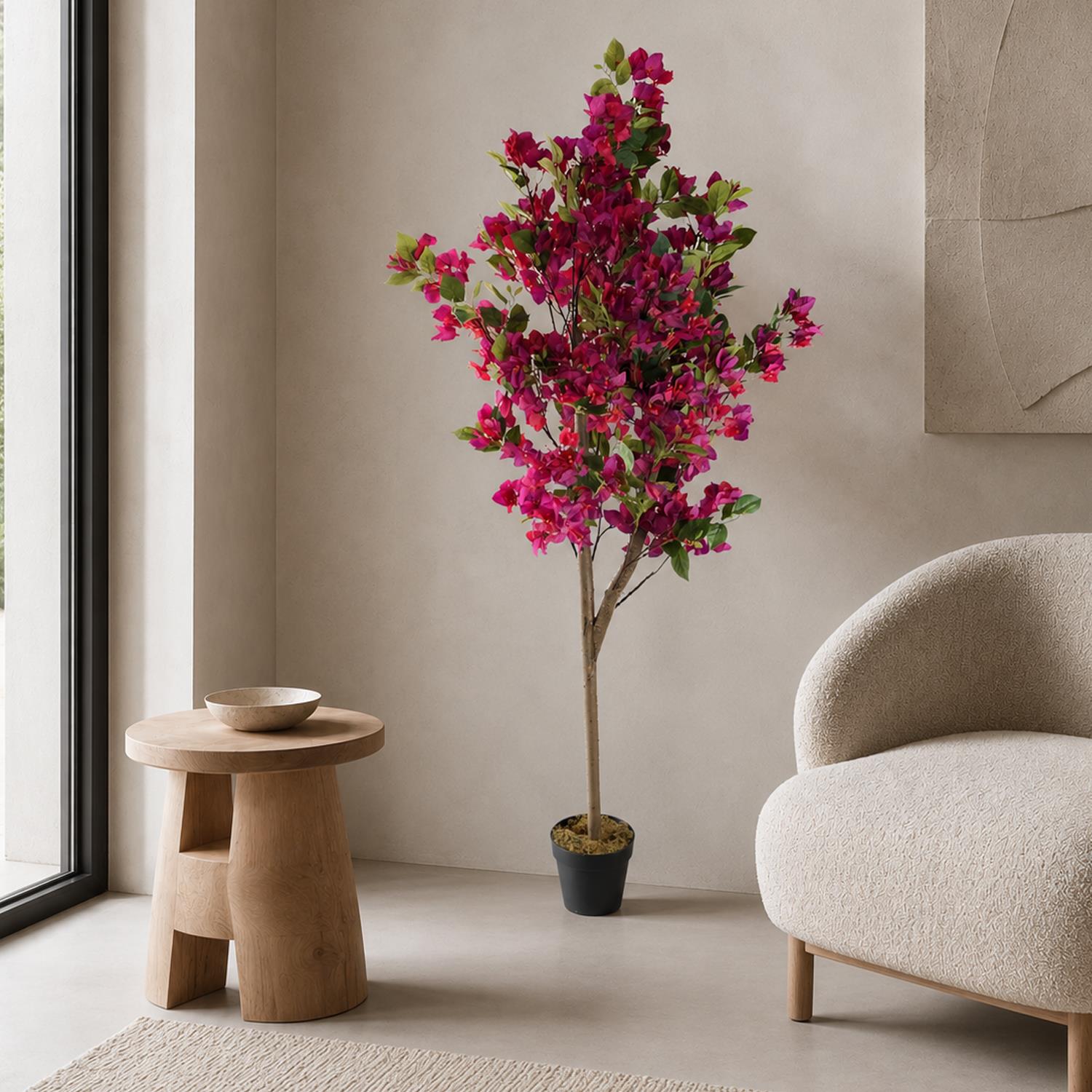 Artificial Pink Bougainvillea Tree 150cm Flowering Blossom Botanik