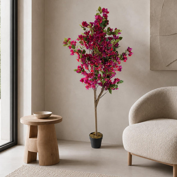 Artificial Pink Bougainvillea Tree 150cm Flowering Blossom Botanik