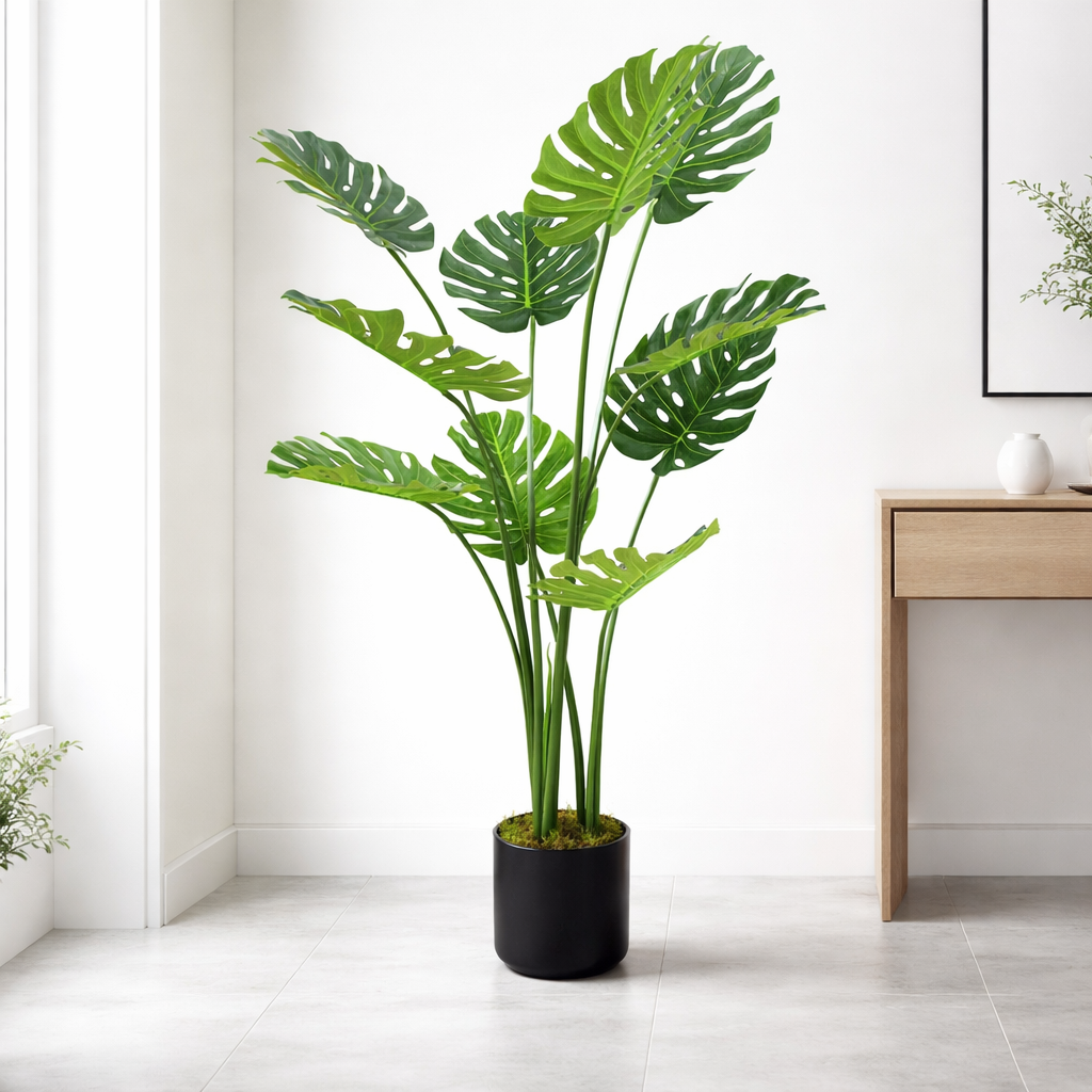Artificial 120cm Leaf realistic Monstera Cheese Plant