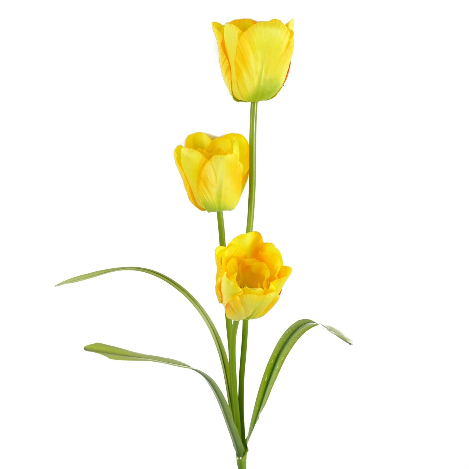 80cm Artificial Tulip Yellow Stem