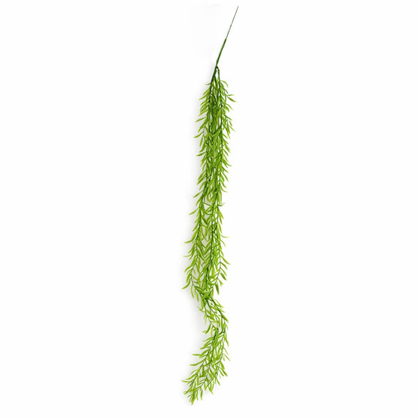 Pack of 6 x 100cm Artificial Trailing Rhipsalis Style Hanging Plant - Light Green Tips - Premium Quality