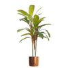 Tropical Artificial Dracaena Palm Plant Realistic Large Copper Planter 100cm Botanik