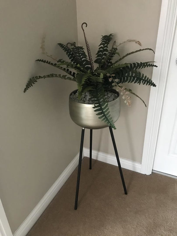 Artificial Foliage Plant Pot Boston Bushy 60cm Plants