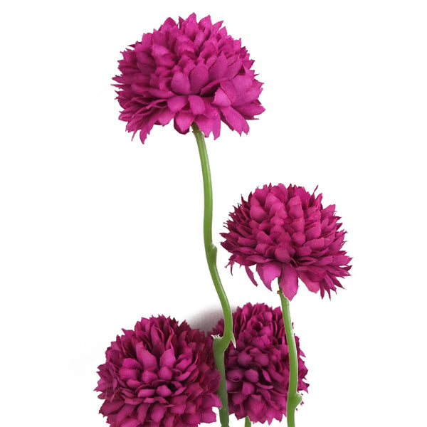 50cm Dahlia Pompom Pink Artificial Stem