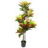 Artificial Tree Orange Yellow Codiaeum Tropical Large Botanik