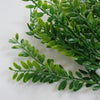 Pack of 6 x 32cm Artificial Boxwood Style Foliage Spray Stem – Faux Green Leaf Bush