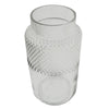 Glass Vase Clear Glass Diamond Vase 29cm Botanik