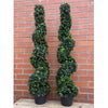 120cm Artificial Natural Boxwood Spiral Topiary - Premium Quality