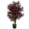 Red Aralia Tree Artificial UV Resistant Outdoor 120cm  - Realistic plant by Botanik