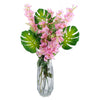 Artificial Flowers Delphinium Pink Stem 75cm