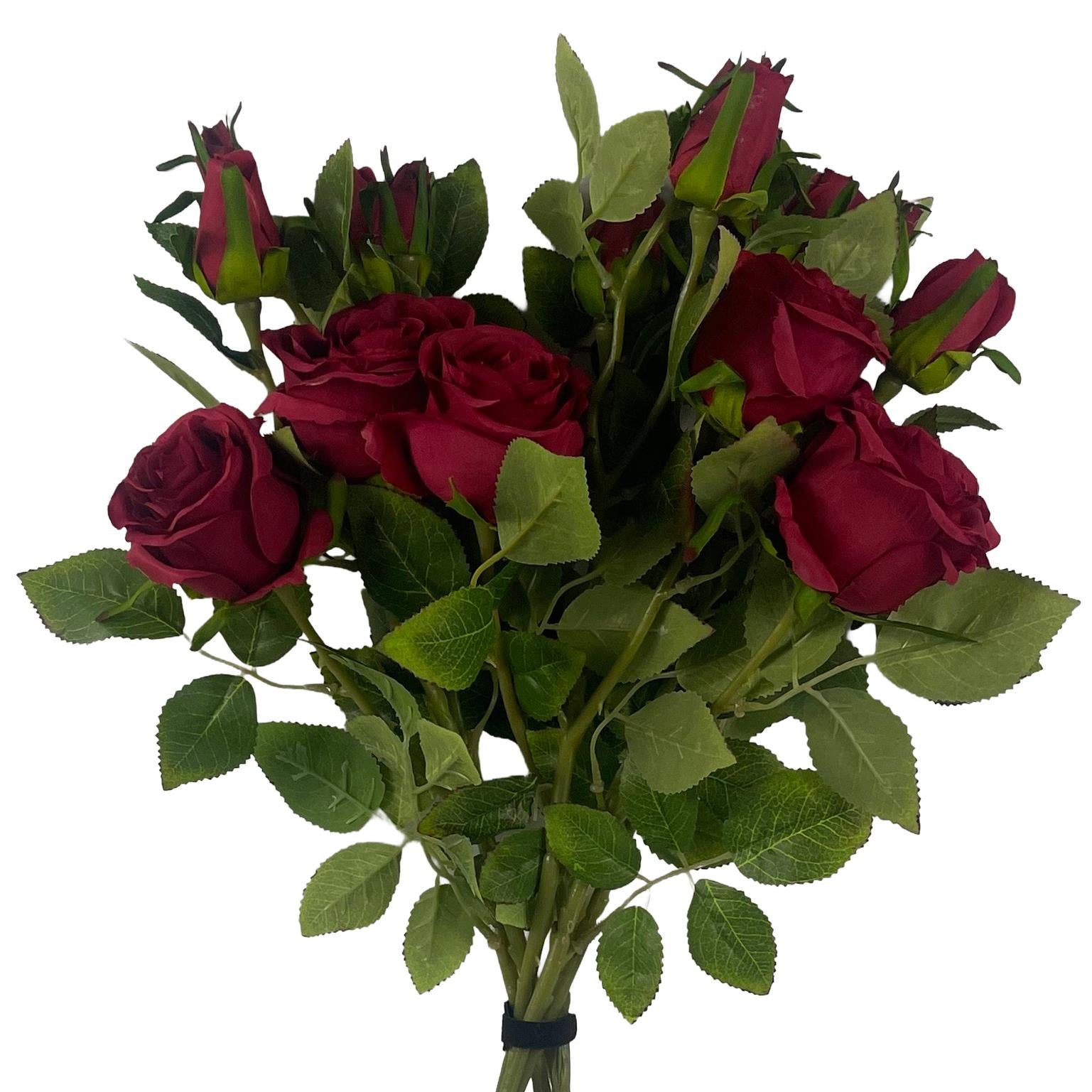 Pack of 6 x 60cm Artificial Red Rose Flower