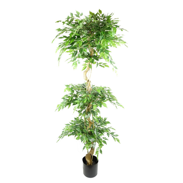 Artificial Ficus Extra Large Triple Ball Tree 6ft Botanik