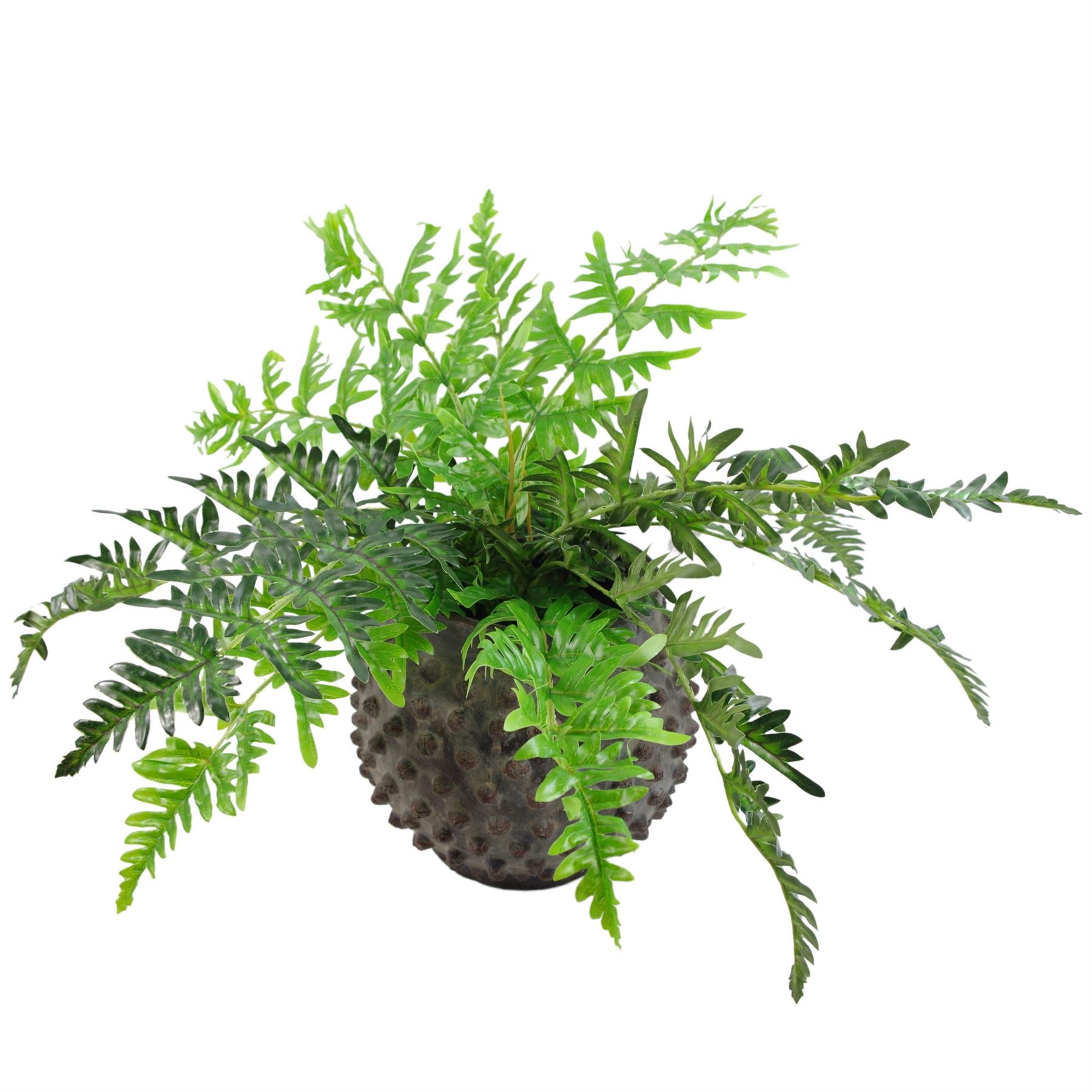 Large Artificial Potted Fern Plant in Pot 50cm Luxury Fern Wired for arrangement Botanik