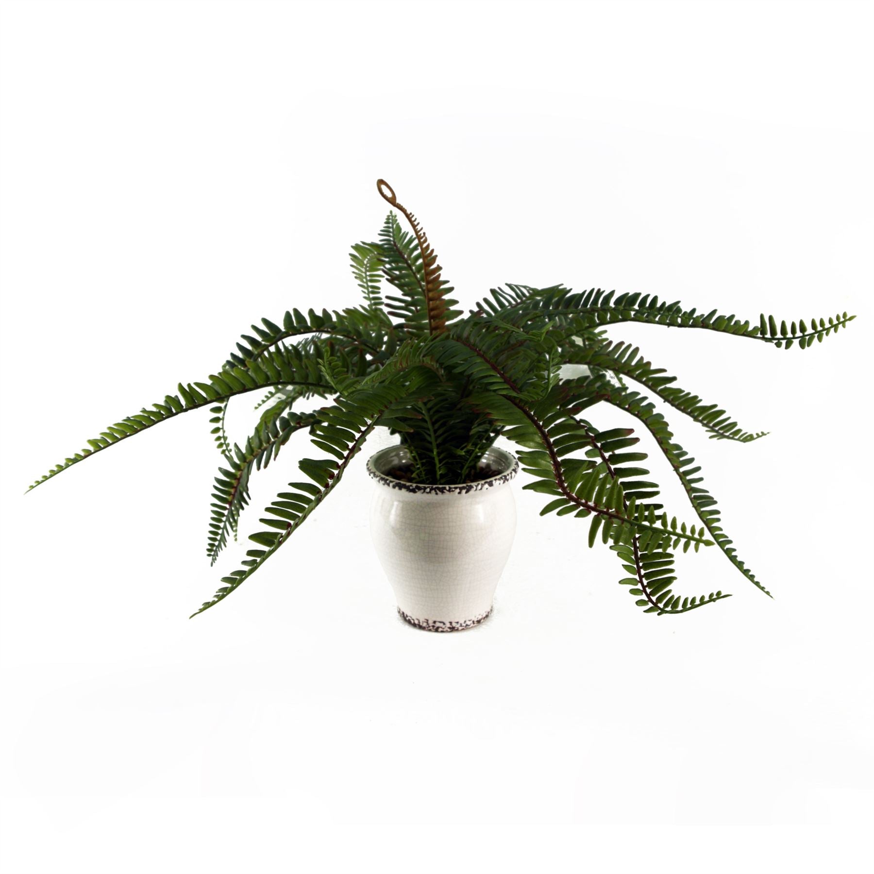 Artificial Fern Bush in Decorative Planter