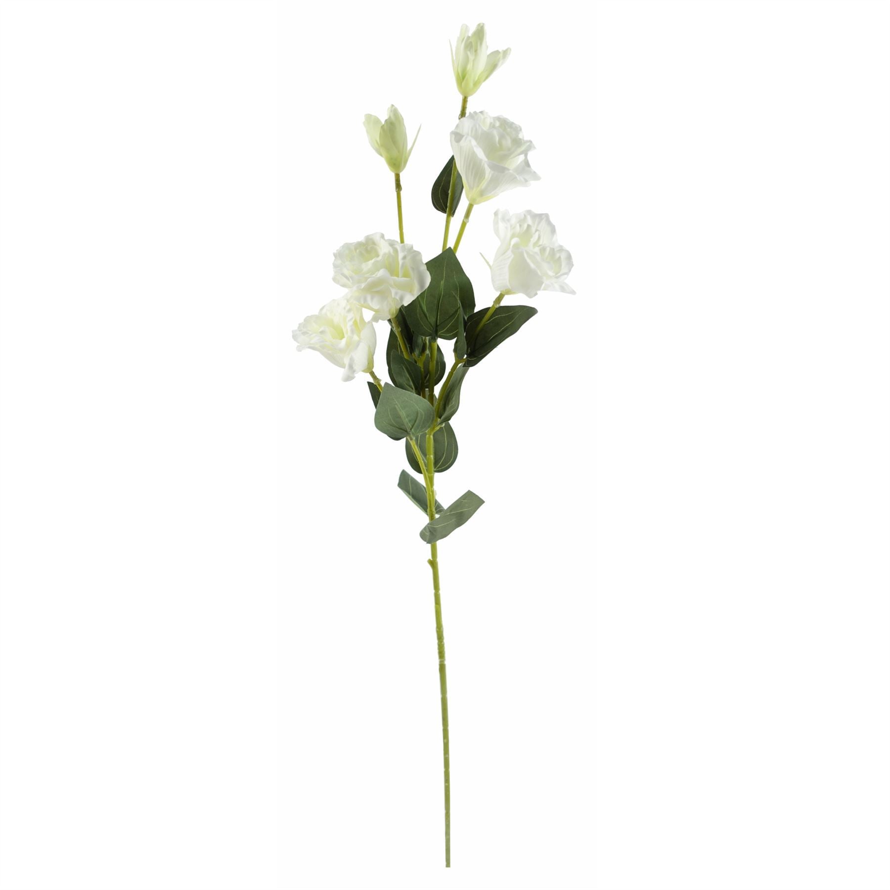 70cm Grey Glass Vase Artificial Orchids and Roses - Premium Quality