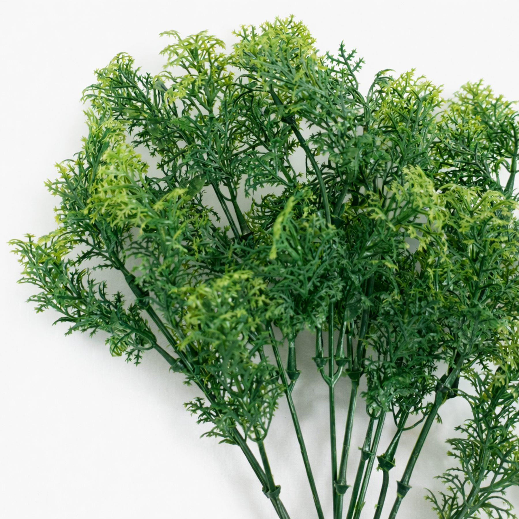 32cm Artificial Fern Foliage Spray Stem – Faux Green Decorative Fillers