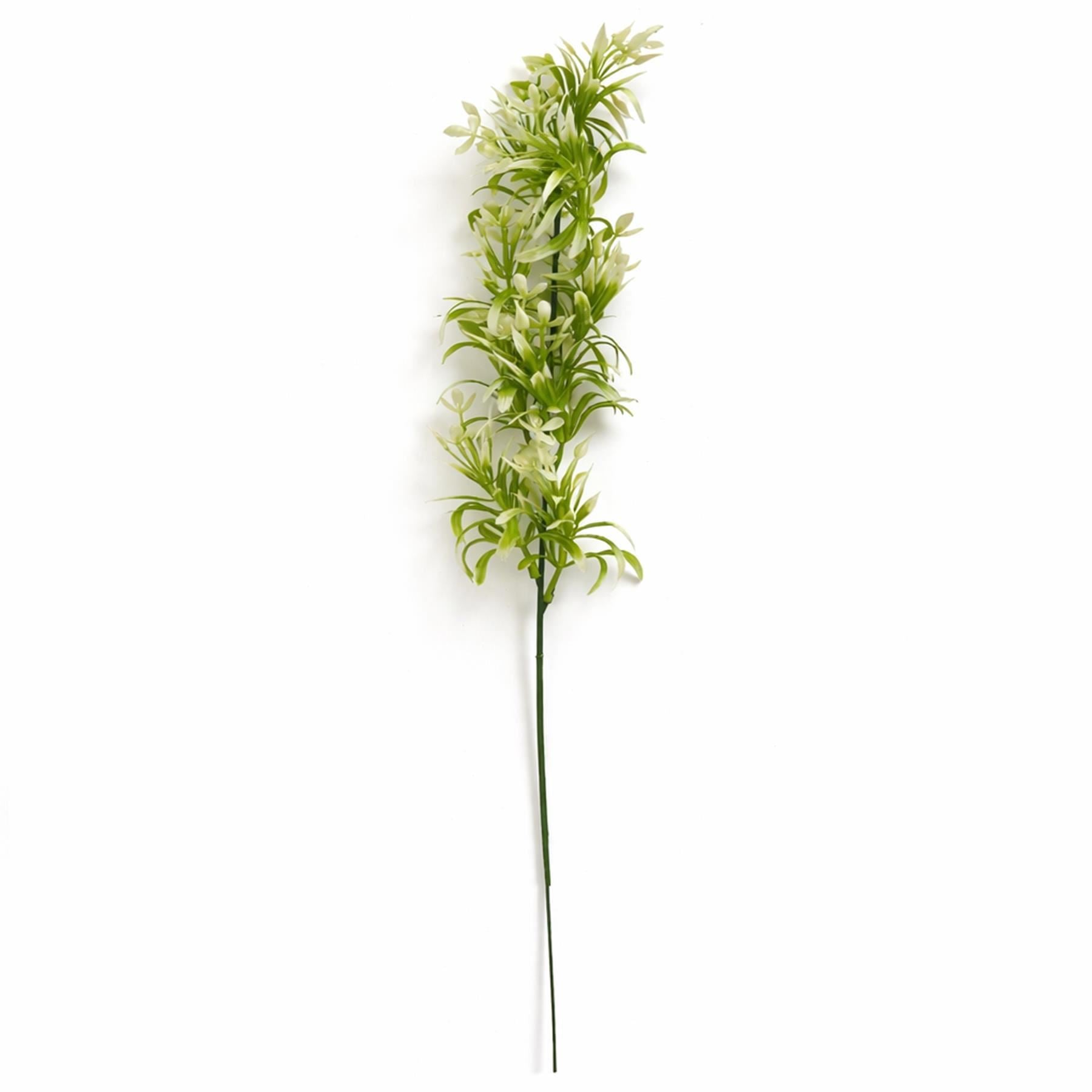 Pack of 6 x 48cm Artificial White Blossom Spray Stem