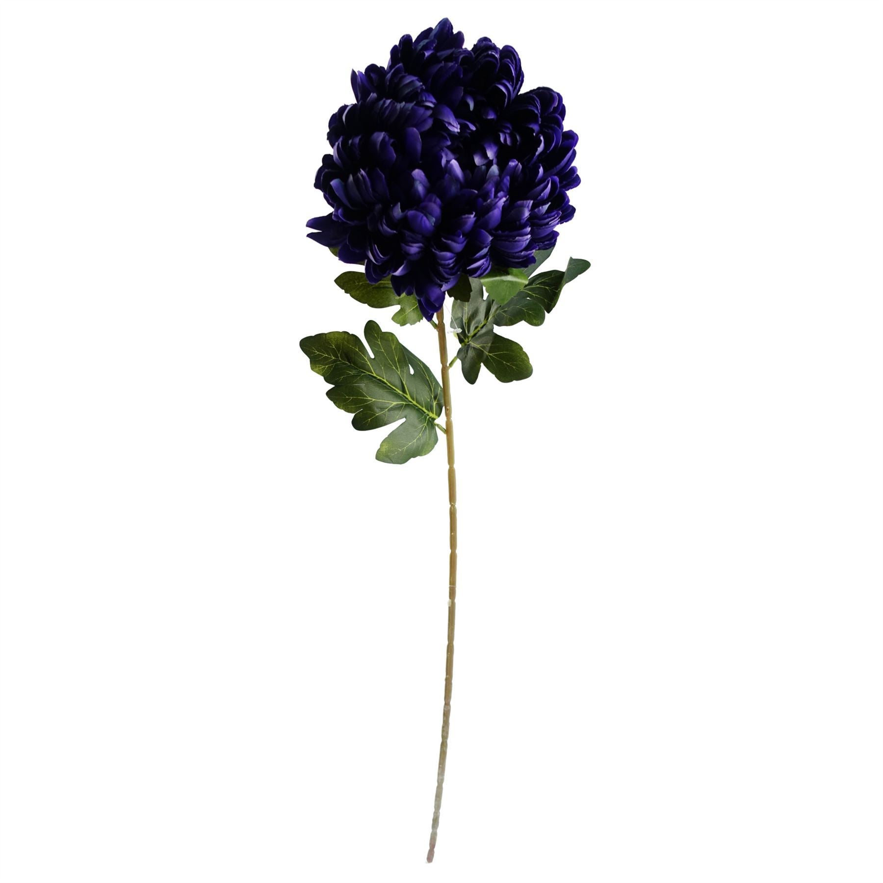80cm Purple Chrysanthemum Arrangement Glass Vase - Premium Quality