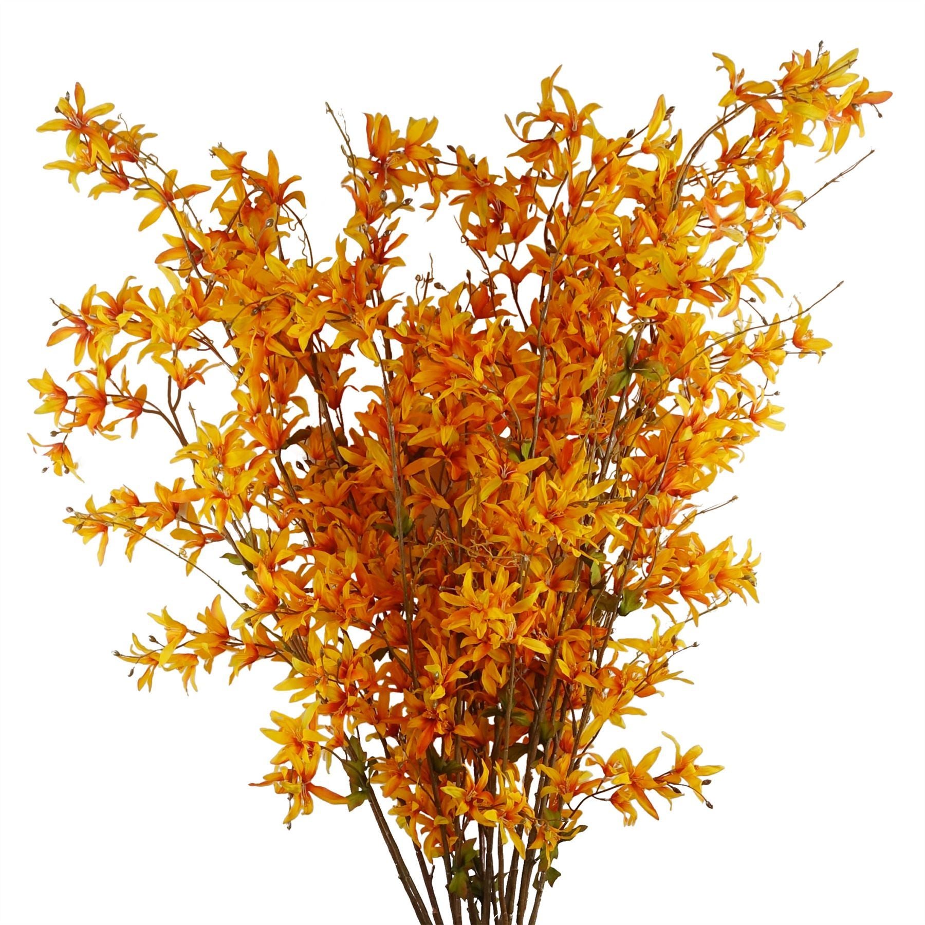 6x 130cm Yellow Blossom Floral Spray Artificial - Premium Quality