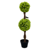90cm Green Double Ball Topiary Tree