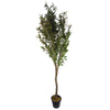 150cm Artificial Natural Look Olive Tree with Wooden Trunk