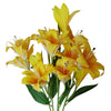 Artificial 60cm Lily Stem Yellow