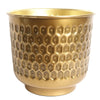 20cm Gold Honeycomb Metal Planter by Botanik - Premium Quality