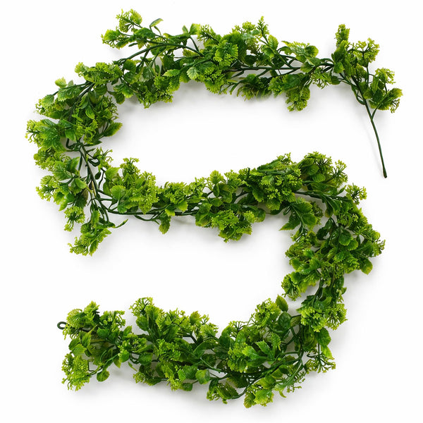 170cm Artificial Green Mixed Foliage Floral Garland Hanging Decoration