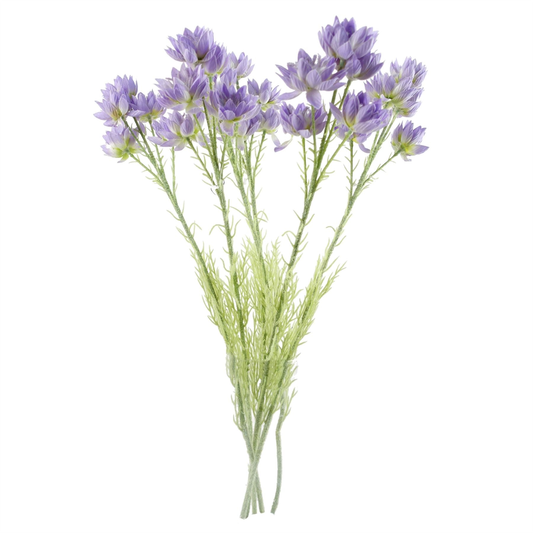 Pack of 6 x Artificial Flowers Purple Starflower Stem - 5 Flowers 60cm