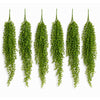 Pack of 6 x 90cm Artificial Trailing Hanging Plant Green Faux Cascading Foliage - Premium Quality
