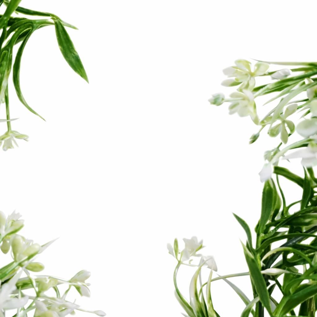 Pack of 6 x 170cm Artificial White Flowering Greenery Garland Hanging Decoration - Premium Quality