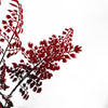 Artificial Autumn Trees Red Fern Tree Plant 70cm Leaf