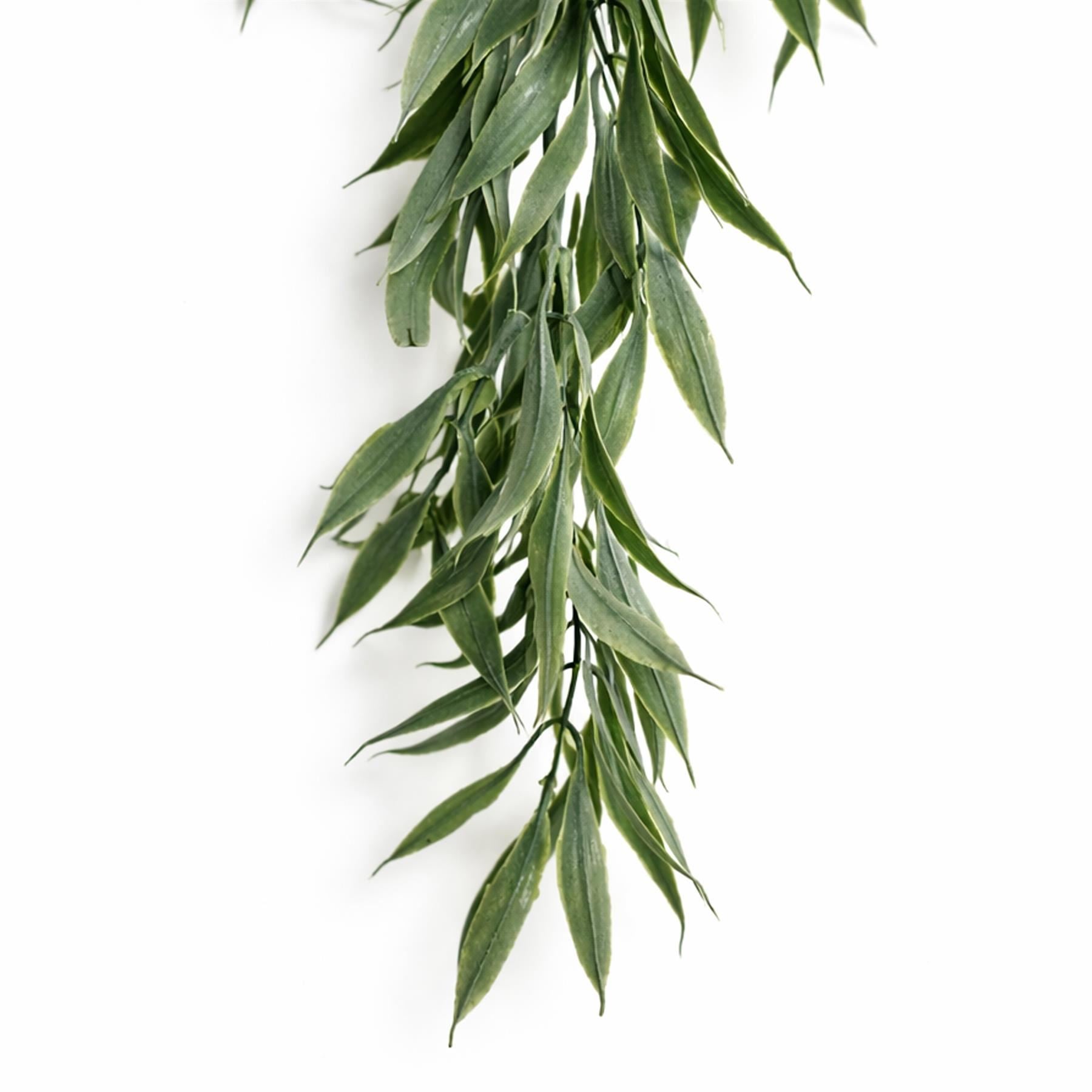 80cm Italian Ruscus Hanging Plant with Realistic Foliage - Sage Green - Premium Quality