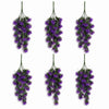 Pack of 6 x 75cm Artificial Purple Thistle Trailing Hanging Plant Faux Floral - Premium Quality