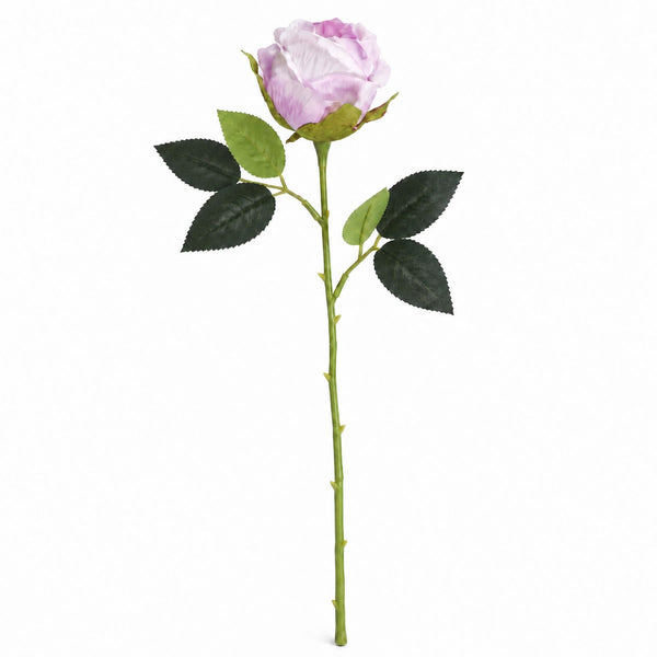 Pack of 6 x 55cm Artificial Pink and Cream Rose Stems