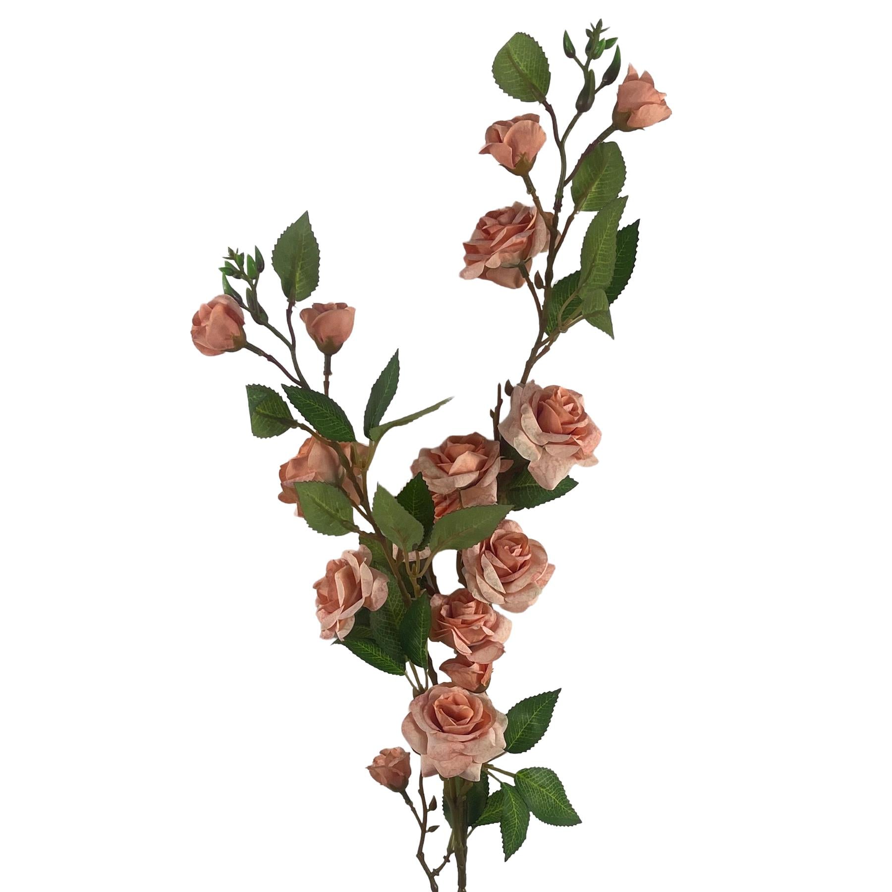 Pack of 6 x 90cm Artificial Pink Rose Stem