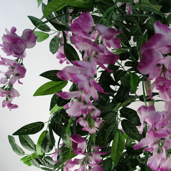 Artificial Wisteria Tree 150cm Artificial Purple/Pink Realistic Botanik