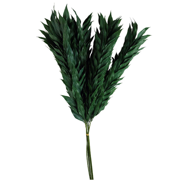 Pack of 6 x 100cm Artificial Plastic Decorative Leaf Spray