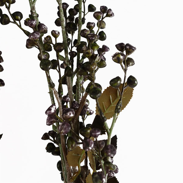 Artificial Foliage Dark Berry Stem 85cm