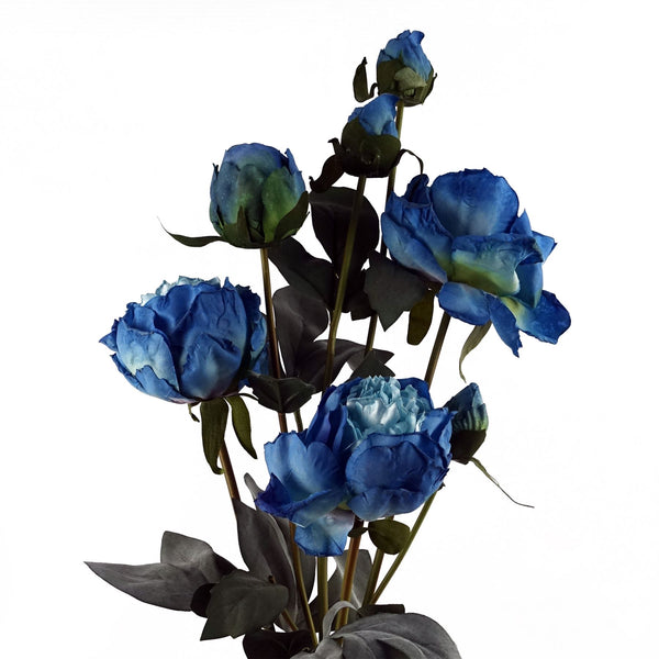 Blue Peony Artificial Flower