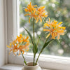 72cm Artificial Yellow Spider Lily Stem